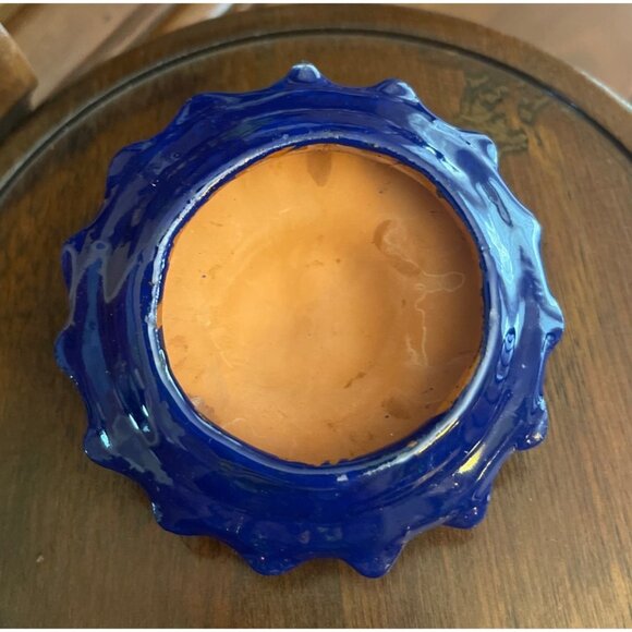 Mexican Folk Art Sun Face Terra Cotta Trinket Box - Small - Picture 6 of 11